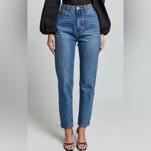 Showpo BILLIE JEANS - HIGH WAISTED MOM DENIM JEANS (Size 12)